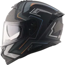 VEGA Zap Explore D/V Motorbike Helmet (Dull Black Grey)
