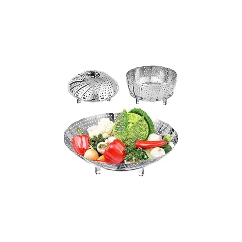 Image of Vegetable Stainless Steel Veggie Steamer Basket