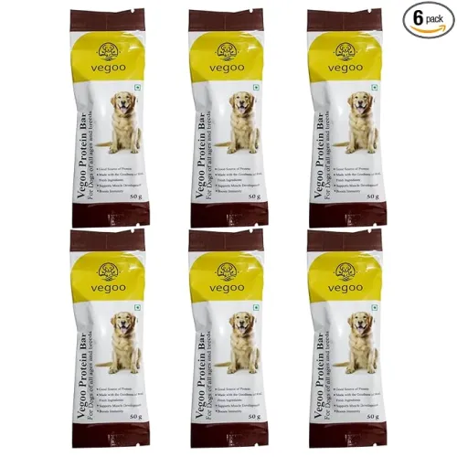 Image of Vegoo Dog Treats Protein Bar, 50g (6 Pack)