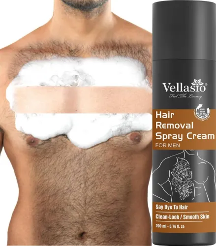 Image of vellasio Painless Body Hair Removal Spray Cream, 200 ml