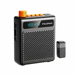 VELOMAX Wireless Voice Amplifier for Teachers with Bluetooth & USB Playback