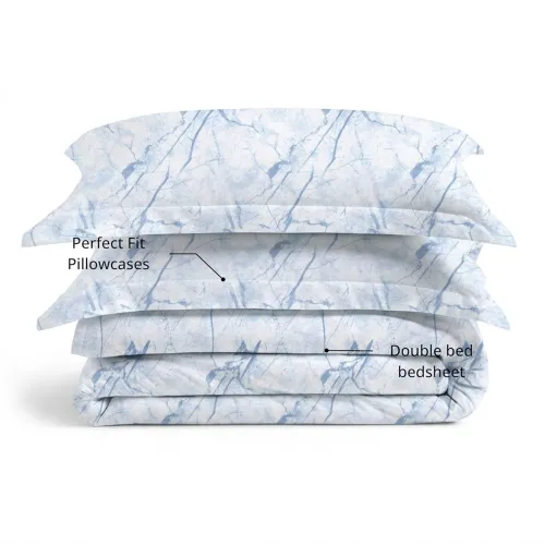 Image of VELOURA- The Signature of Sleep Tie-Dye Bedsheet Pillow Covers