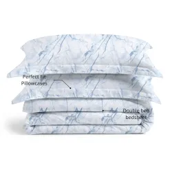VELOURA- The Signature of Sleep Tie-Dye Bedsheet Pillow Covers