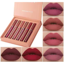 Velvet Matte Lipstick Set of 6 – Book Style Nude Lip
