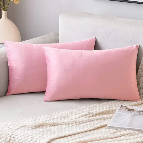 Image of Velvet Soft Solid Decorative Throw Pillow Covers,