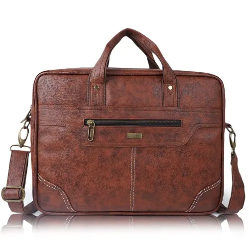 Image of Veneer Laptop Bag 15.6 Inch, Business Briefcase for Men Women 15inch Water Resistant Messenger Shoulder Bag Office Bag