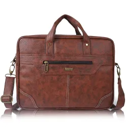 Veneer Laptop Bag 15.6 Inch, Business Briefcase for Men Women 15inch Water Resistant Messenger Shoulder Bag Office Bag