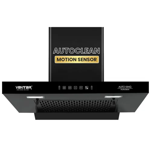 Image of Ventair 60cm 1200 m³/hr AutoClean Chimney – Black