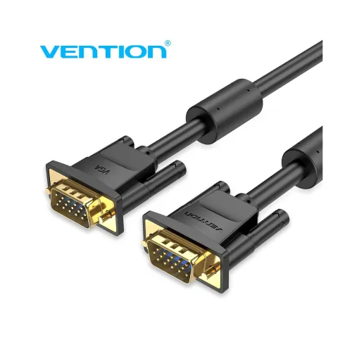 Image of VEnTIOn VGA Cable, VGA Male to SVGA Male Video Computer Monitor Cable with Ferrite Cores, Male to Male VGA Cable Gold Pl