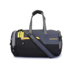 Verage - Boxer - Men's Polyester 37 litres Duffle Bag/Gym Bag with Shoes Compartment (Grey)