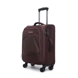 Verage Falcon 59 cm Soft-Sided Cabin Size Carry-On Expandable Suitcase 360 Spinner Luggage Trolley Bag with Anti-Theft Zippers (VRFLC9-20-BB)