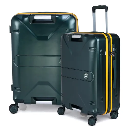 Image of Verage Luxe Romero Set of 2 (M+L) Polycarbonate Hard Shell Luggage with TSA Lock, Lightweight Trolley Suitcase with Doub