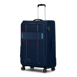Verage Specter 80 cms Blue Soft Sided Large Check-in Luggage Trolley Bag