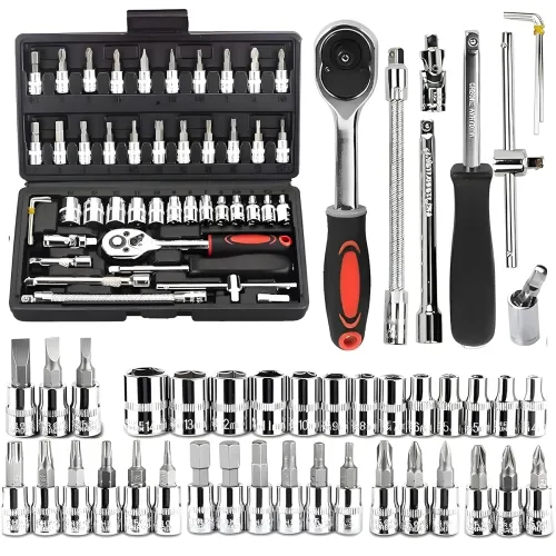 Image of VERAT Chrome Vanadium Steel 46 in 1 Hand Tool Kit