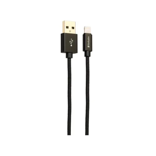 Image of Verbatim 200 cm Step-up Lightning cable Black (Lightning 8-pin devices); 78.7 Inch