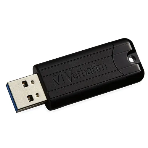 Image of Verbatim 66777 Pinstripe Microban Anti Microbial 128GB USB 3.2 Flash Pen Drive