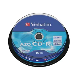 Verbatim 700MB CD-R Recordable Blank Disc, Pack of 10