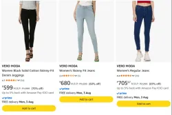 VERO Moda Womens Jeans upto 70% Discount