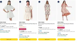 VERO MODA womens One Piece Dress at minimum 71% Discount