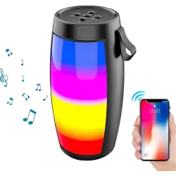 VEROX RGB 1202 Wireless 5W Bluetooth Speaker with Mic with HD Sound and Bass