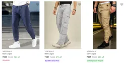 Verticals Mens Cargos upto 87% Discount