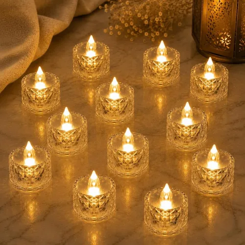 Image of VERVENIX 12 Pcs LED Tea Light Candles 