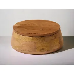 Vesta Homes Wooden Casserole with Lid for Roti, Hot, Masala Box