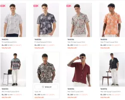 Vestirio Printed Shirt At Starting @ ₹199