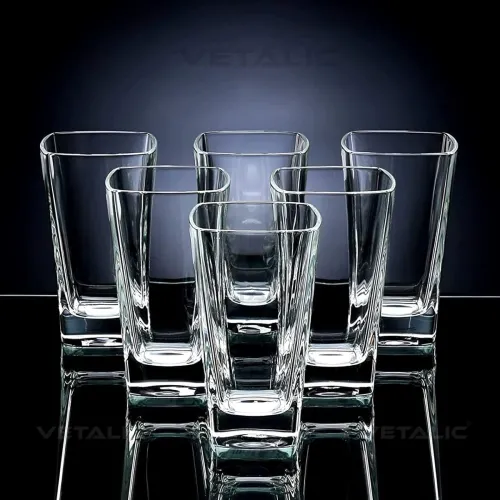 Image of Vetalic Unbreakable Polycarbonate Glass Set (300ml, 6pcs)