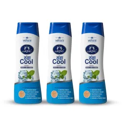 Vetoni Ice King Cool Herbal Talcum Powder for Men & Women with Turmeric Oil