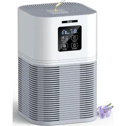 VEWIOR A1 World No.1 Air Purifier for Home up to 600 Sq.ft, H13 True HEPA Filter, 99.99% Allergen & Dust Removal, PM2.5 Air Quality Monitor, 6 Timer Settings, 8500 Hrs Filter Life, Smoke & P...
