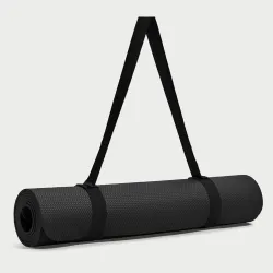 VFK by Yogarise Yoga & Exercise Mat, Anti-Slip Fitness Mat with Carry Strap for Home, Gym, Meditation, Pilates, Stretching & Floor Exercises, Lightweight Mat for Men, Women & Kids (Jet Black...