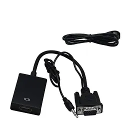 VGA-HDMI VGA to HDMI Cable (Black)