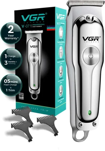 Image of VGR V-071 Professional Trimmer 120 min Runtime 4 Length Settings (Silver)
