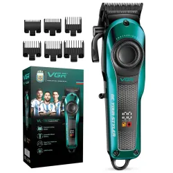 VGR VL-786 Professional Hair Clipper, 6 Guide Combs