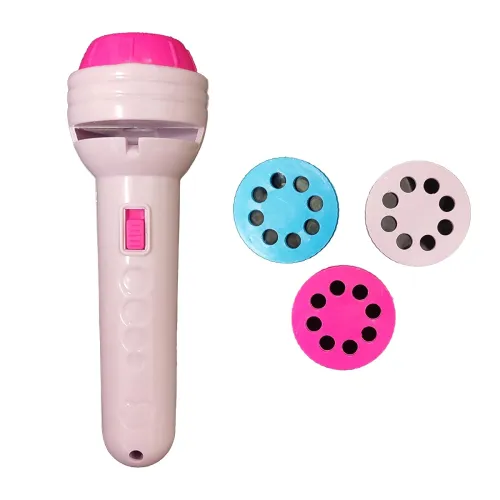 Image of VGRASSP 3 Slides Projection Flashlight Torch Toy for Kids and Toddlers 