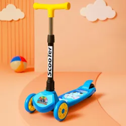 Vgrassp 3-Wheel Foldable Skate Scooter for Kids