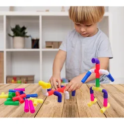 VGRASSP 30 Pcs Pipe Building Block Toy