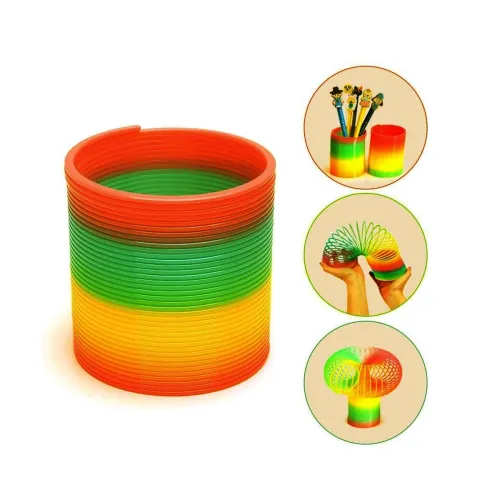 Image of VGRASSP Colorful Magic Rainbow Glossy Spring Coil 