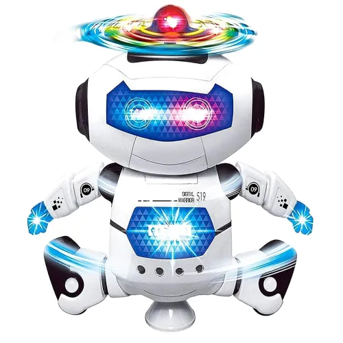 Image of VGRASSP Dancing Robot Toy for Kids with Flashing Lights and Musical Sounds - Real Moving Action (Dancing Robot 2)