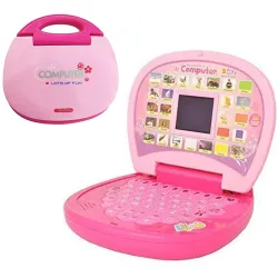 VGRASSP Educational Mini Laptop Computer for Kids Boys Girls - Learning Alphabet and Numbers with LED Display and Music 