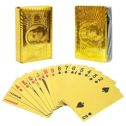 VGRASSP Gold Deck of Waterproof Cards