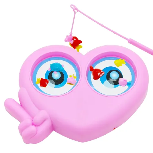Image of VGRASSP Heart-Shaped Magnetic Fishing Toy with Music & Lights