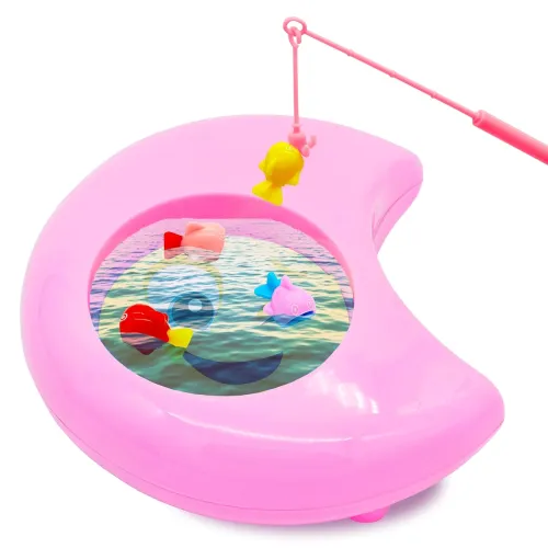 Image of VGRASSP Moon Shaped Magnetic Water Fishing Game Toy