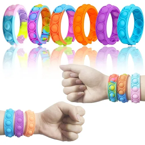 Image of VGRASSP Pop It Fidget Sensory Toys Stress Relief Hand Band