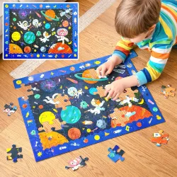 VGRASSP Space Solar System Interlocking Jigsaw Puzzle (70 Pcs)