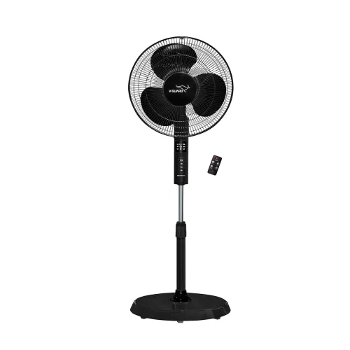 Image of V-Guard Esfera 3 Blade Pedestal Fan With Remote Control | Three Fan Speed Modes | 1300 RPM Motor | 2-Year Warranty | 55 