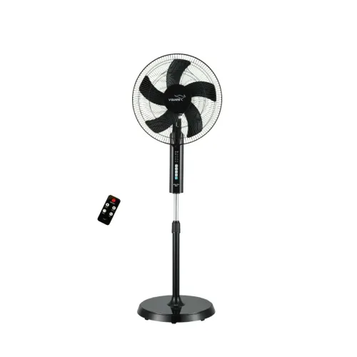 Image of V-Guard Esfera Plus 5-Blade 400 mm BLDC Pedestal Fan|Remote Control|Black