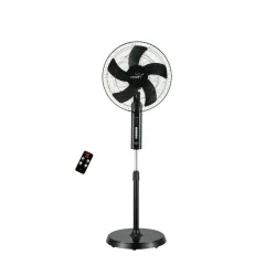 V-Guard Esfera Plus 5-Blade 400 mm BLDC Pedestal Fan|Remote Control|Black