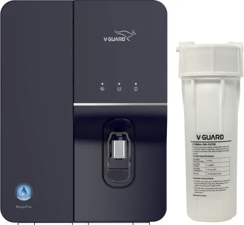 Image of V-Guard Requpro High Recovery RO,3X Water Saving 6.5 L RO + UV + UF + Minerals